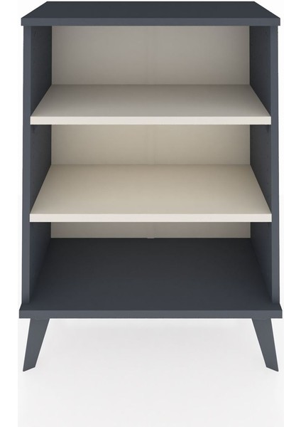 Arges Komodin 2 Raflı 60X30X80 Antrasit-Aytaşı