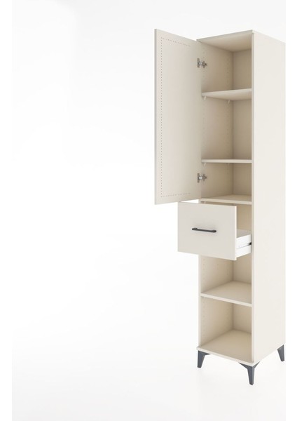 Hyperion Dolap 4 Raflı Tek Çekmeceli Tek Kapaklı 44X44X221 Aytaşı-Aytaşı fırsatları