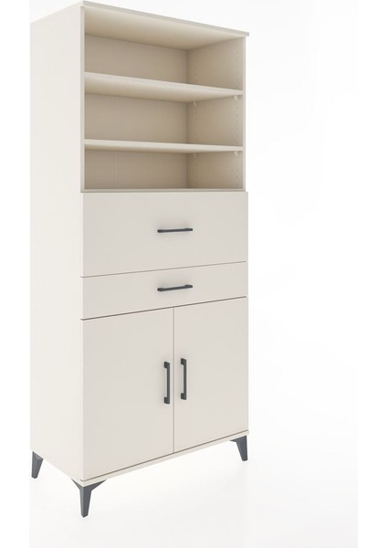 Hyperion Dolap 4 Raflı 2 Çekmeceli 2 Kapaklı 88X44X195 Aytaşı-Aytaşı fiyatları