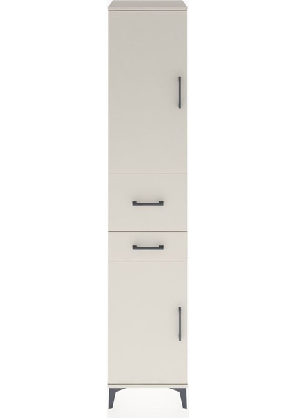 Hyperion Dolap 4 Raflı 2 Çekmeceli 2 Kapaklı 44X44X221 Aytaşı-Aytaşı