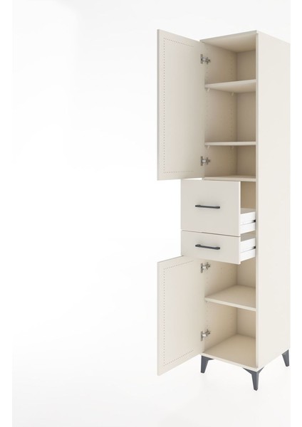 Hyperion Dolap 4 Raflı 2 Çekmeceli 2 Kapaklı 44X44X221 Aytaşı-Aytaşı fırsatları