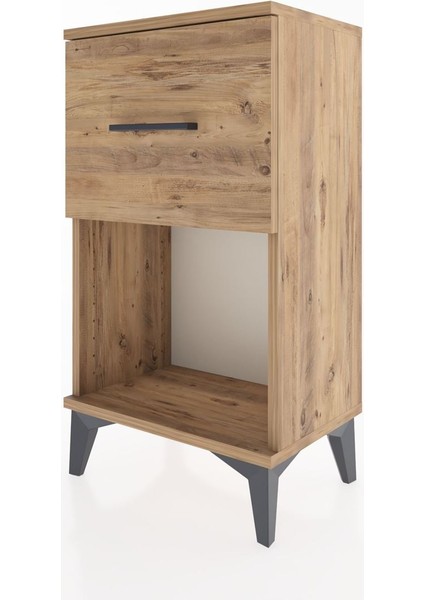 Arges Komodin Tek Çekmeceli 44X30X80 Çam-Çam indirimleri