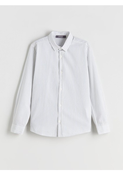 Yeni Sezon Çizgili Erkek Çocuk Gömlek