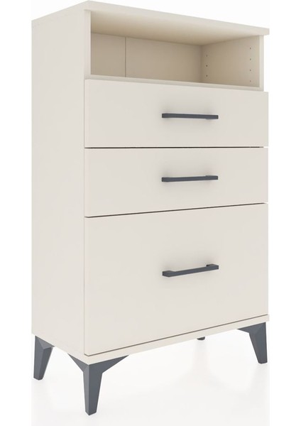 Arges Komodin Tek Raflı 3 Çekmeceli 60X30X96 Aytaşı-Aytaşı fiyatları