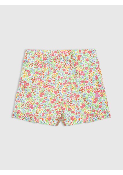 Kız Bebek Yeşil Mix & Match Ruffle Şort