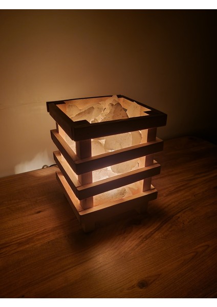 Ahşap Sepetli Tuz Lambası, Çankırı, 15-17 cm Genişlik, 22 cm Yükseklik fiyatları