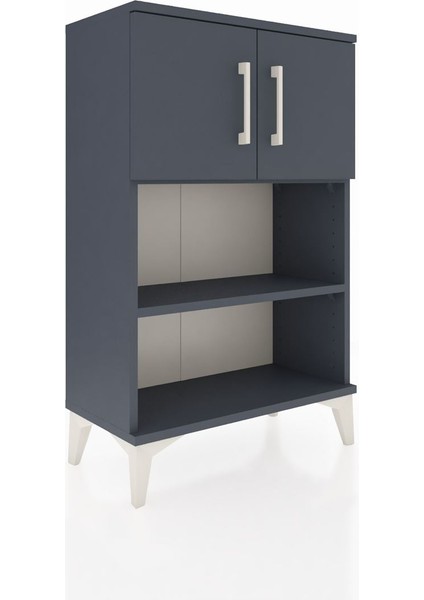 Arges Komodin 2 Raflı 2 Kapaklı 60X30X96 Antrasit-Antrasit fiyatları