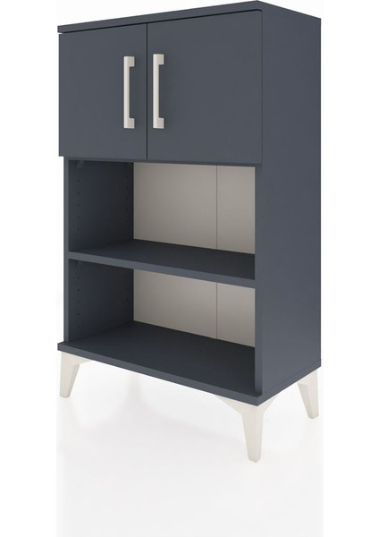 Arges Komodin 2 Raflı 2 Kapaklı 60X30X96 Antrasit-Antrasit modelleri