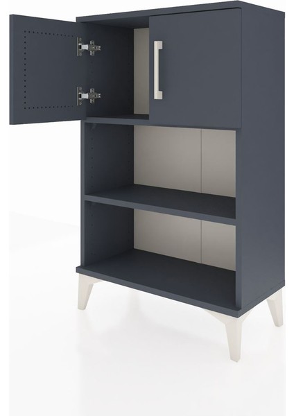 Arges Komodin 2 Raflı 2 Kapaklı 60X30X96 Antrasit-Antrasit fırsatları