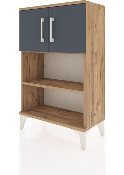 Arges Komodin 2 Raflı 2 Kapaklı 60X30X96 Çam-Antrasit modelleri