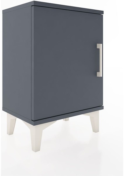 Arges Komodin 2 Raflı Tek Kapaklı 44X30X64 Antrasit-Antrasit fiyatları