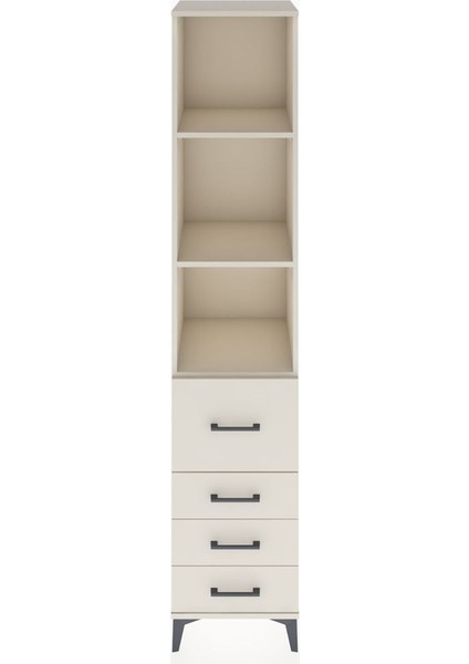 Hyperion Dolap 3 Raflı 4 Çekmeceli 44X44X221 Aytaşı-Aytaşı