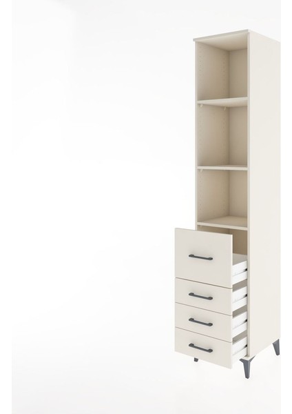 Hyperion Dolap 3 Raflı 4 Çekmeceli 44X44X221 Aytaşı-Aytaşı fırsatları