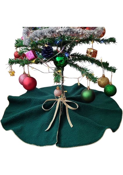 ,yılbaşı Çam Ağacı Altı Örtüsü, Çam Ağacı Ayak Halısı Örtüsü,yeşil Renk, Peluş 70 cm