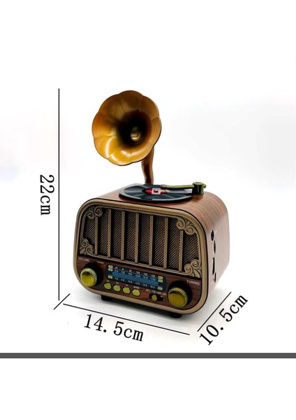 Nostaljik Ahşap Görünümlü Radyo | Bluetooth Hoparlör | Usb-Sd Kart Mp3 Çalar | 3 Band Fm/am/sw Şarjlı Müzik Kutusu modelleri