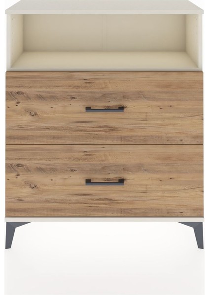 Arges Şifonyer Tek Raflı 2 Çekmeceli 88X30X106 Aytaşı-Çam