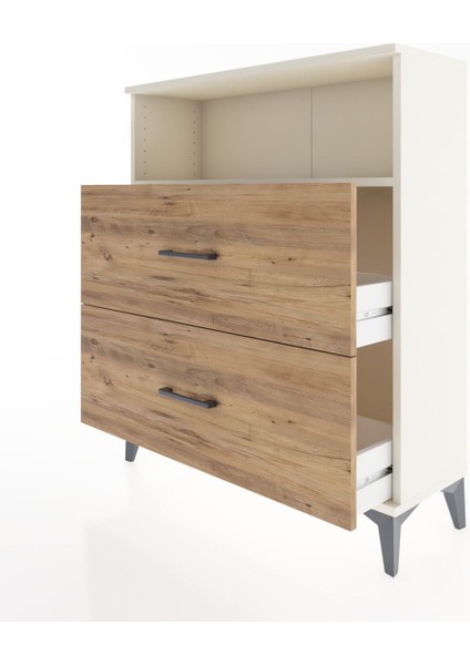 Arges Şifonyer Tek Raflı 2 Çekmeceli 88X30X106 Aytaşı-Çam fırsatları