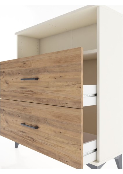 Arges Şifonyer Tek Raflı 2 Çekmeceli 88X30X106 Aytaşı-Çam indirimleri