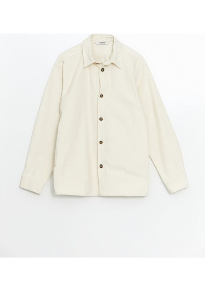 Yeni Sezon Basic Uzun Kollu Kadife Erkek Çocuk Gömlek