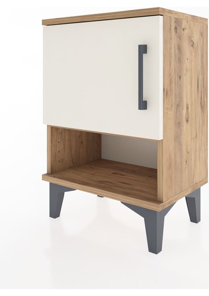 Arges Komodin 2 Raflı Tek Kapaklı 44X30X64 Çam-Aytaşı modelleri