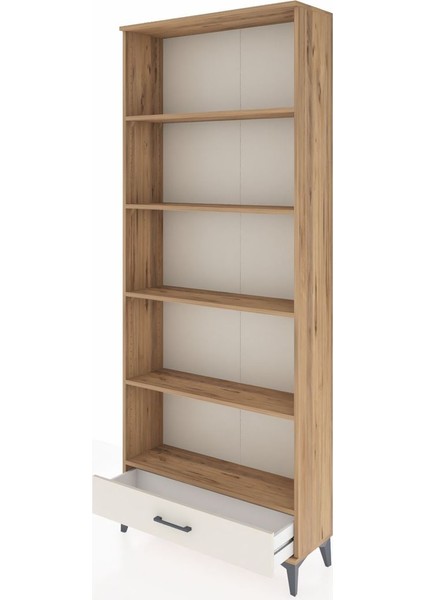 Arges Dolap 5 Raflı Tek Çekmeceli 88X30X221 Çam-Aytaşı fırsatları