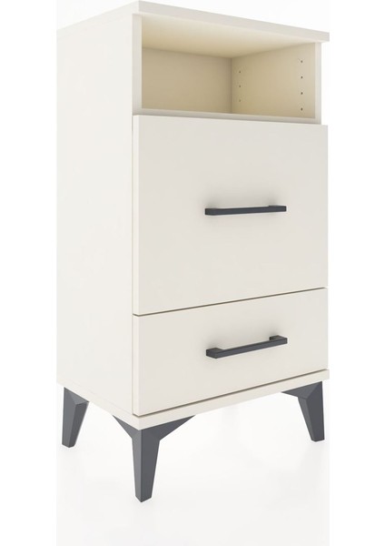 Arges Komodin Tek Raflı 2 Çekmeceli 44X30X80 Aytaşı-Aytaşı modelleri