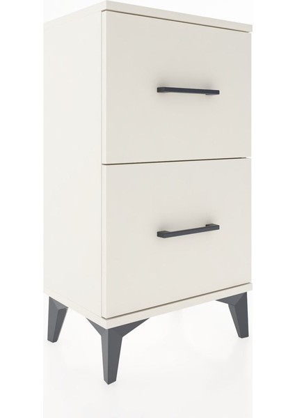 Arges Komodin Tek Raflı 2 Çekmeceli 44X30X80 Aytaşı-Aytaşı fırsatları