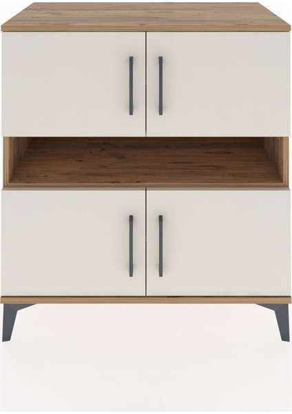 Hyperion Şifonyer 5 Raflı 4 Kapaklı 88X44X96 Çam-Aytaşı