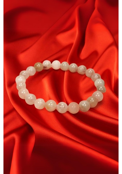 Pembe Kuvars Doğal Taş Bileklik Kutulu fırsatları