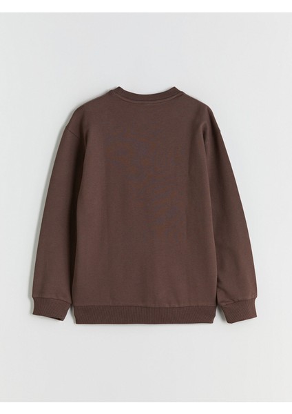 Yeni Sezon Bisiklet Yaka Minecraft Baskılı Erkek Çocuk Sweatshirt modelleri