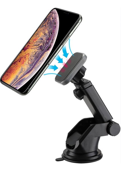 005 Siyah Çok Amaçlı Magnetic Car Holder Araç Içi Telefon Tutucu