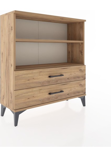 Arges Şifonyer 2 Raflı 2 Çekmeceli 88X30X96 Çam-Çam fiyatları