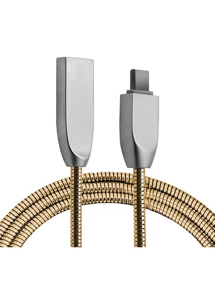 Ally USB Type-C Zinc Alloy Dayanıklı 24 A Metal USB KABLO-(1903)