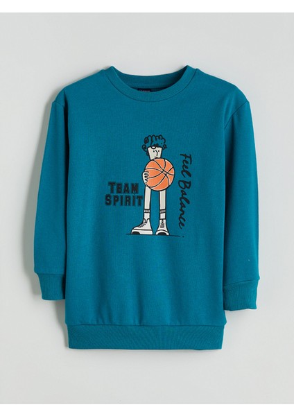 Yeni Sezon Bisiklet Yaka Erkek Çocuk Sweatshirt