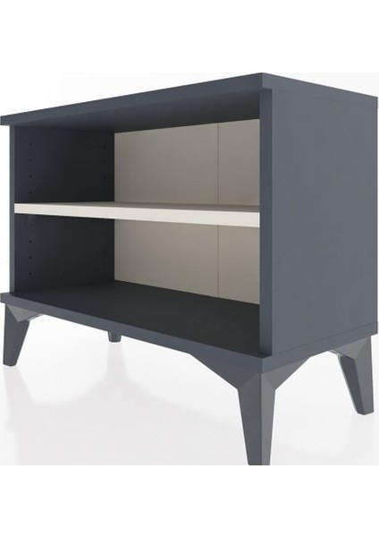 Arges Komodin Tek Raflı 60X30X48 Antrasit-Aytaşı indirimleri