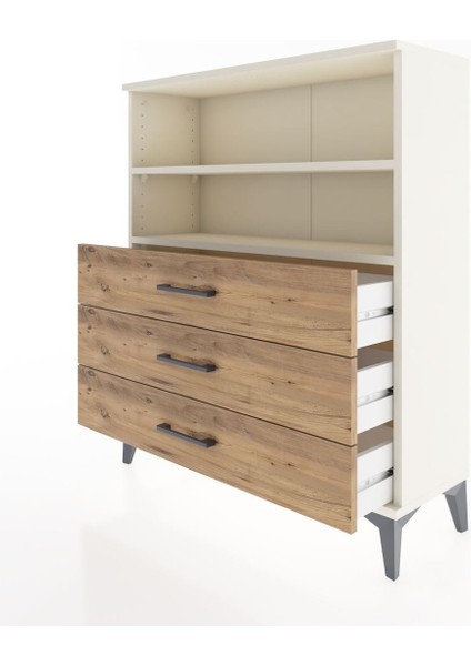 Arges Şifonyer 2 Raflı 3 Çekmeceli 88X30X106 Aytaşı-Çam fırsatları