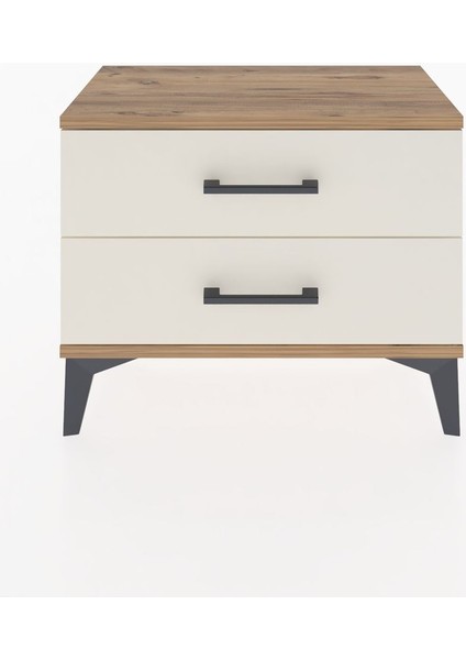 Arges Komodin 2 Çekmeceli 60X30X48 Çam-Aytaşı