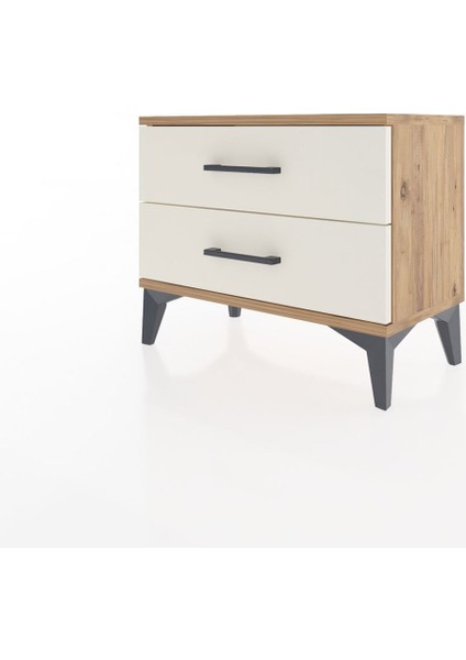 Arges Komodin 2 Çekmeceli 60X30X48 Çam-Aytaşı modelleri