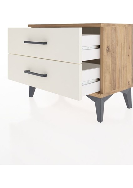 Arges Komodin 2 Çekmeceli 60X30X48 Çam-Aytaşı fırsatları