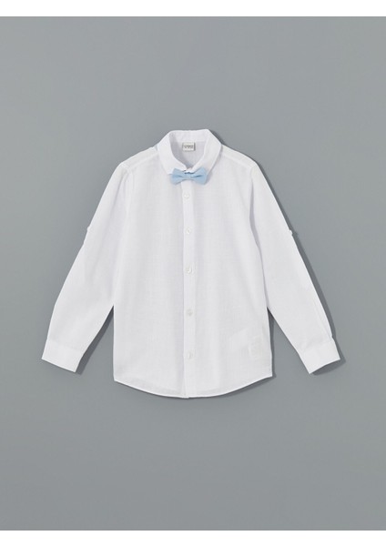 Yeni Sezon Basic Uzun Kollu Erkek Çocuk Gömlek ve Papyon fiyatları