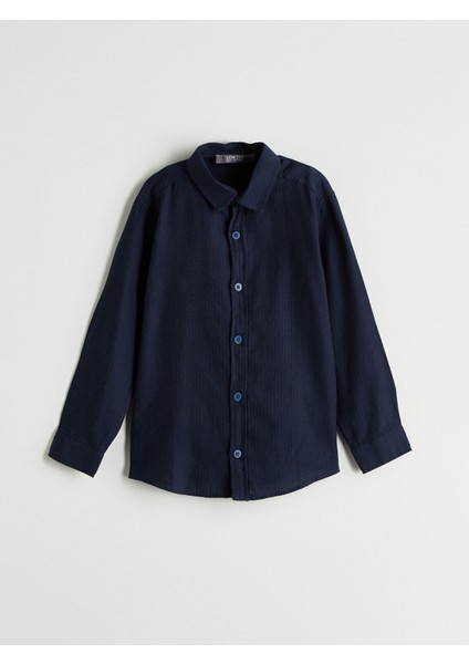 Yeni Sezon Uzun Kollu Erkek Çocuk Gömlek