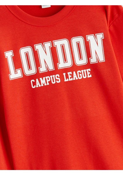 Yeni Sezon Bisiklet Yaka London Baskılı Erkek Çocuk Sweatshirt fiyatları