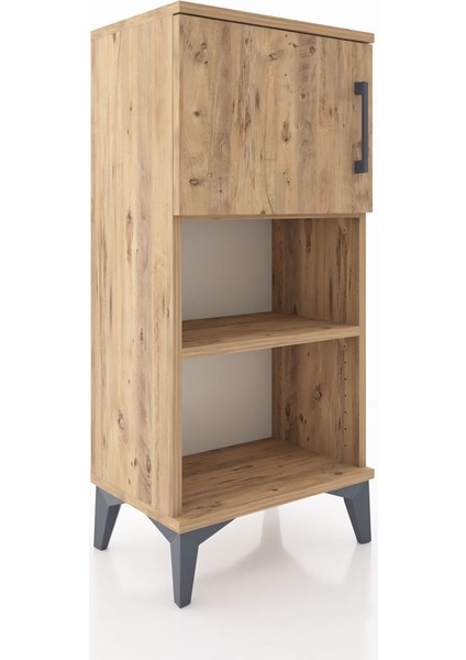 Arges Komodin 2 Raflı Tek Kapaklı 44X30X96 Çam-Çam fiyatları