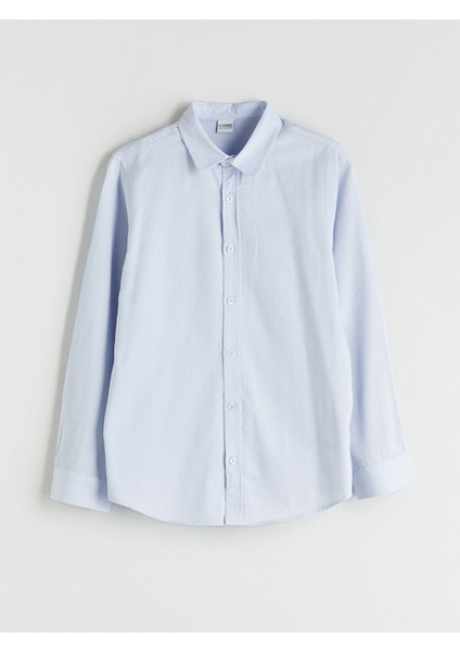Yeni Sezon Basic Uzun Kollu Erkek Çocuk Gömlek