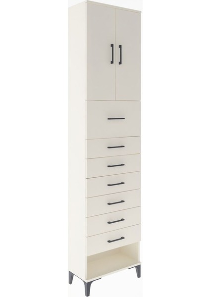 Arges Dolap 2 Raflı 7 Çekmeceli 2 Kapaklı 60X30X243 Aytaşı-Aytaşı fiyatları