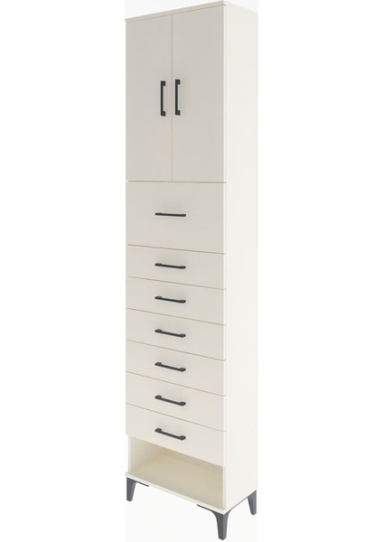 Arges Dolap 2 Raflı 7 Çekmeceli 2 Kapaklı 60X30X243 Aytaşı-Aytaşı modelleri