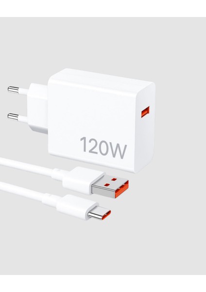 120W Süper Hızlı Şarj Adaptörü – Type-C Kablo Dahil, Yüksek Voltaj Korumalı modelleri