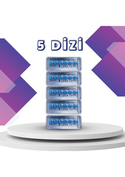 Vêgâ Mavi Cobra1 130 Mg 6'lı x 5 Dizi Geçiktîrîçî Performans Takviyesi Orjinal Kobra Vîâgrâ CIALIS_100_MG 20 Mg