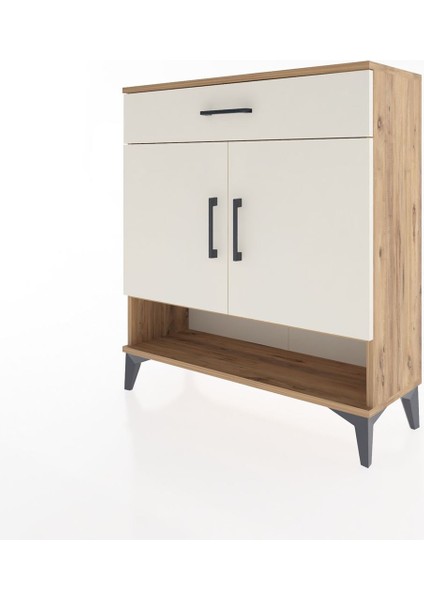 Arges Şifonyer 2 Raflı Tek Çekmeceli 2 Kapaklı 88X30X96 Çam-Aytaşı modelleri