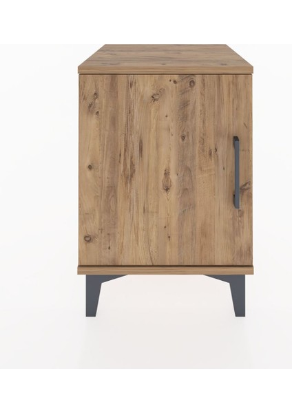 Hyperion Komodin Tek Raflı Tek Kapaklı 44X44X64 Çam-Çam